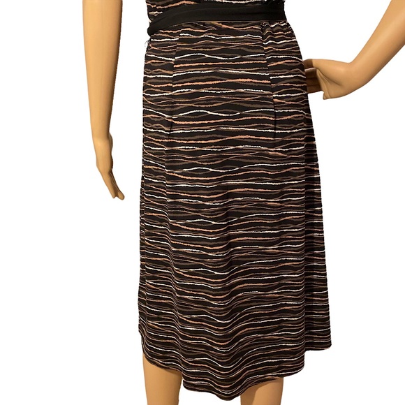 BCBGMAXAZRIA | BLACK & BROWN WRAP DRESS SZ S - Picture 11 of 15